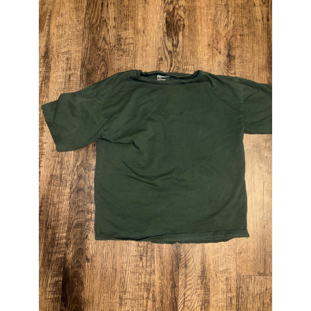 The Commons Humankind Graphic T-Shirt Womens Medium Green Short Sleeve Crew Neck